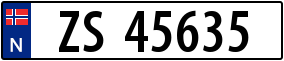 Truck License Plate
